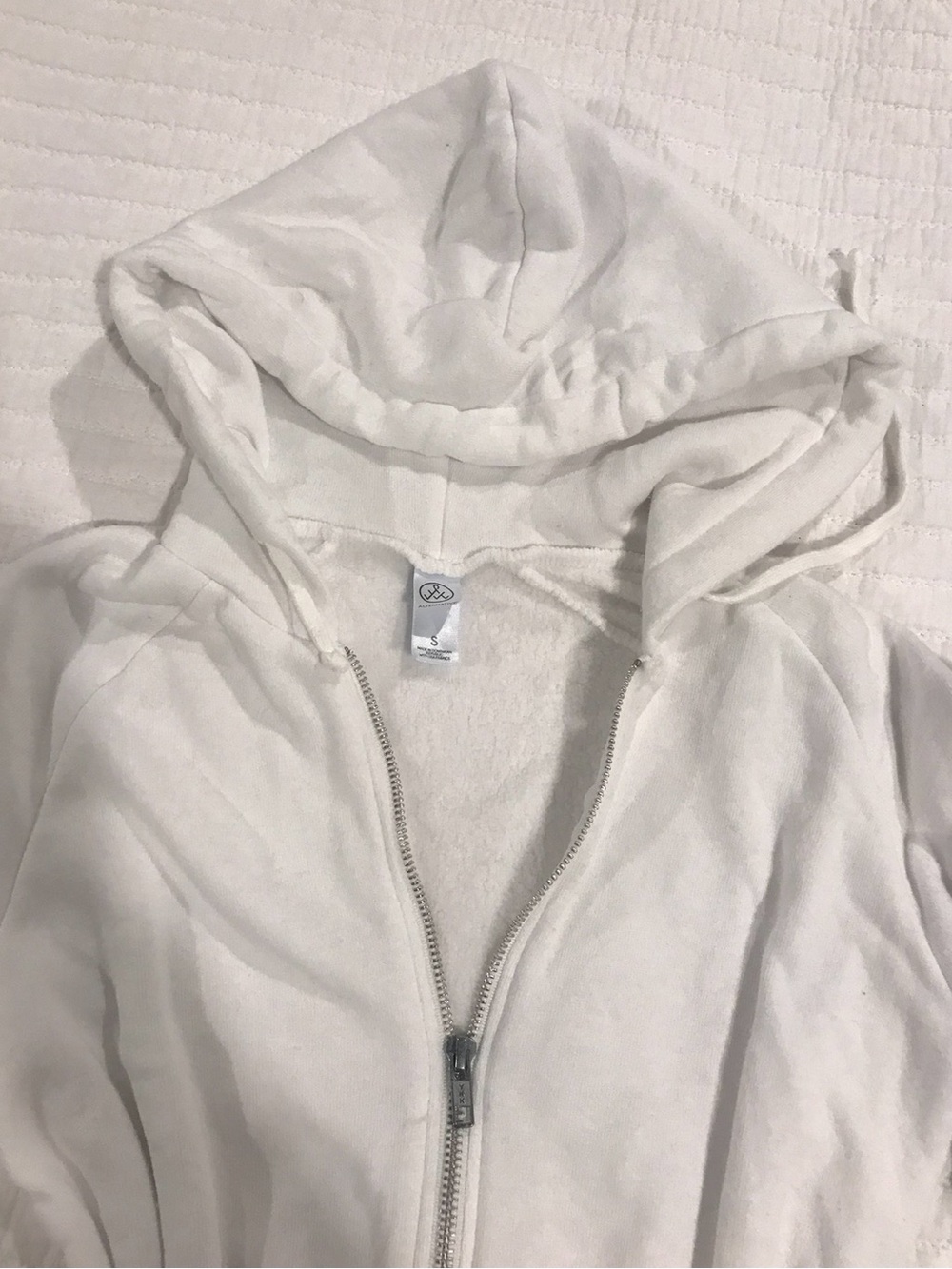 Alternative White Women's Full-Zip Hoodie Jacket - Picture 2 of 4